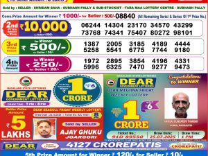 Lottery Sambad 8 PM Result Today 05/11/2025 Dear Night Live
