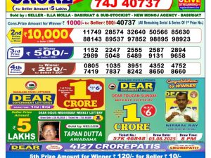 Lottery Sambad 1 PM Result Today 09/11/2025 Dear Morning Live PDF