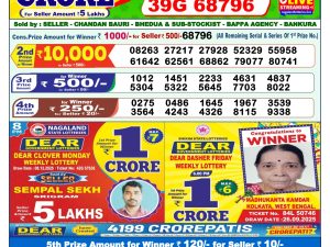 Lottery Sambad 1 PM Result Today 10/12/2025 Dear Morning Live PDF